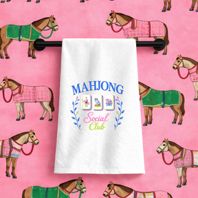 Mahjong Social Cub Gift Towel | Blue