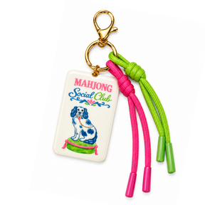 Mahjong Social Club Tile Bag Tag & Keychain