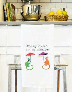 Not my Circus, Not My Monkeys Colorful Gift Towel