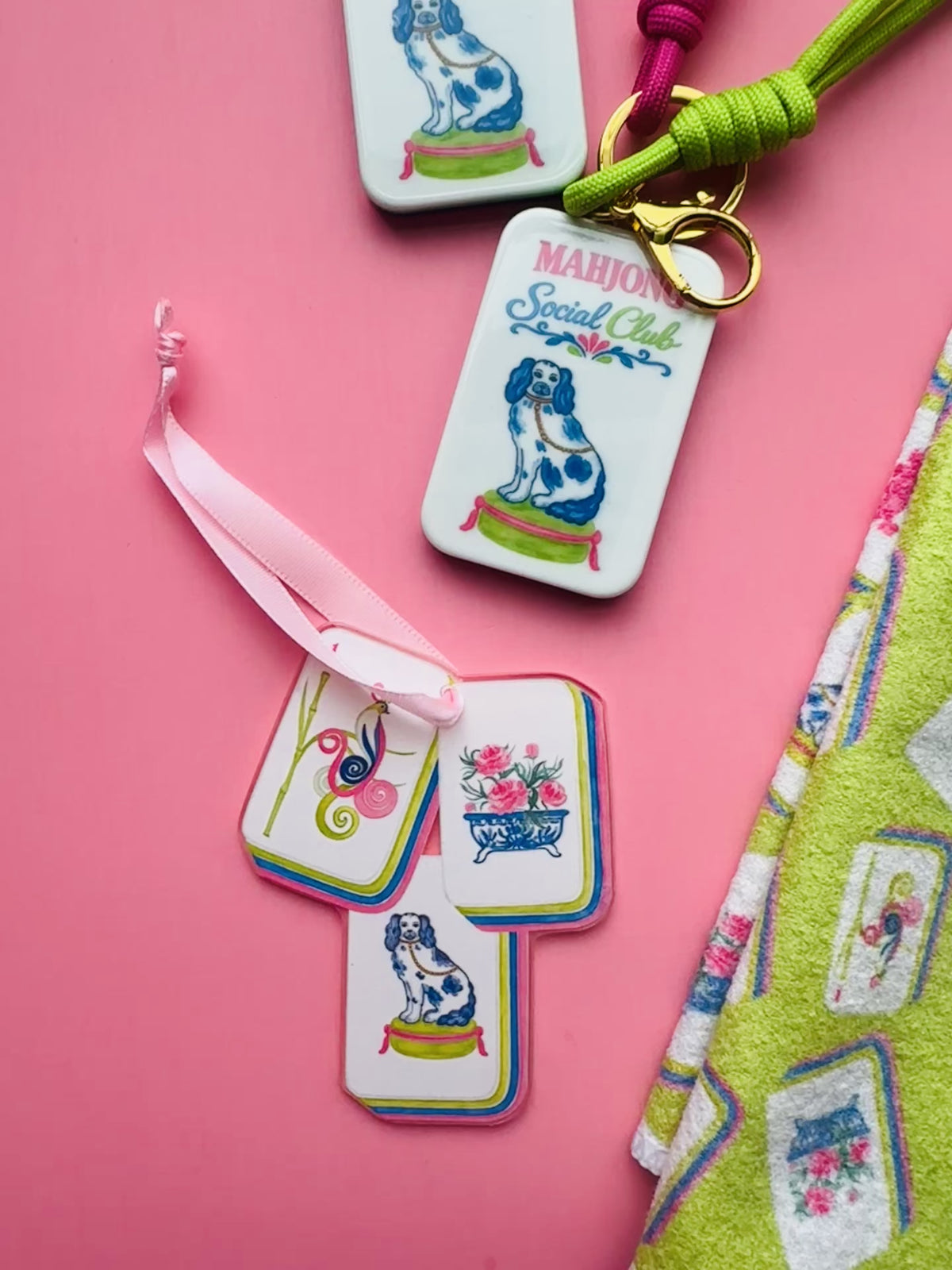 Mahjong Tile Holiday Christmas Ornament