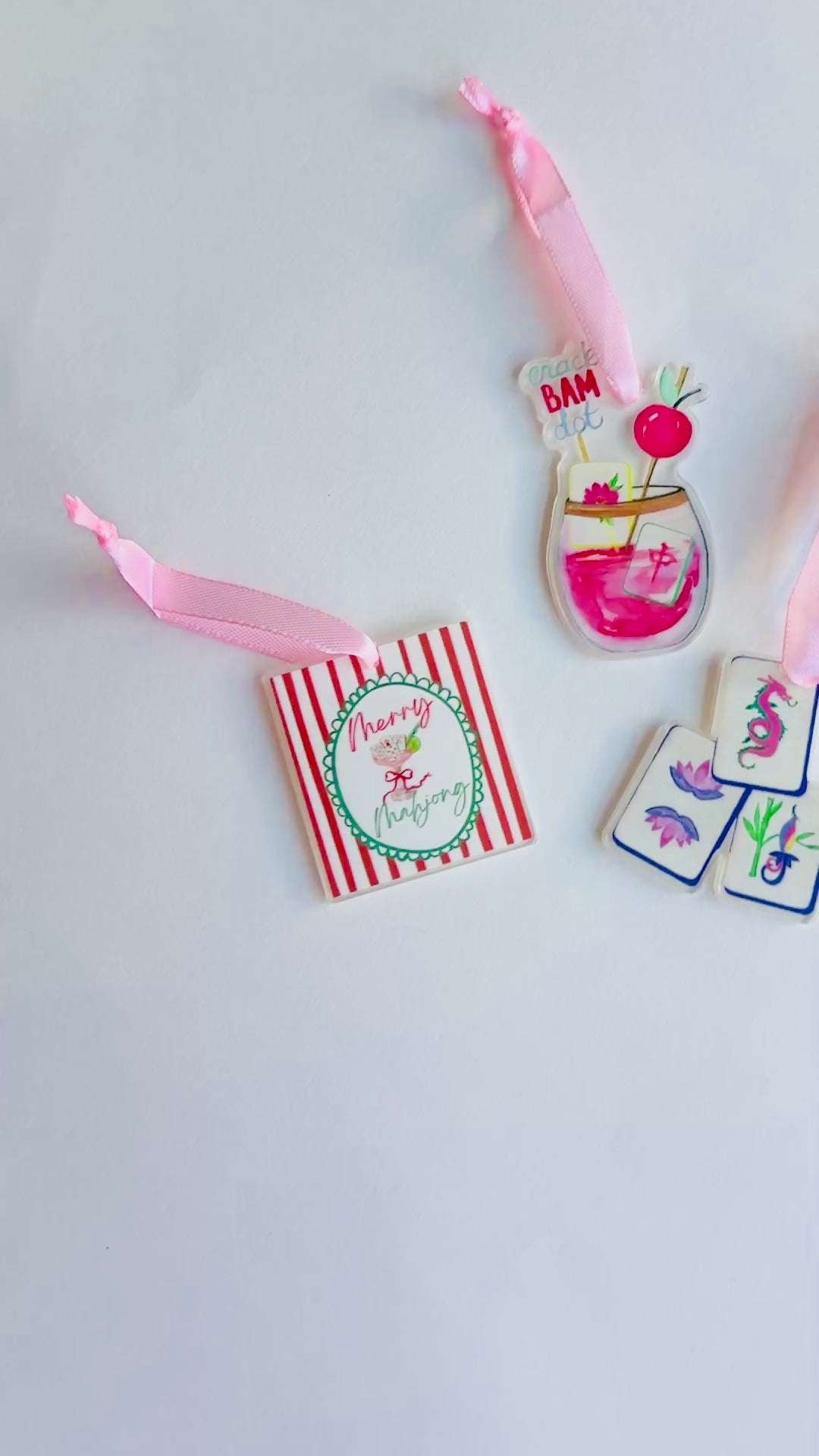 Mahjong Petite Acrylic Ornament