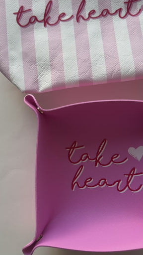 Take Heart Trinket Tray & Jewelry Dish | Christian Faith gift