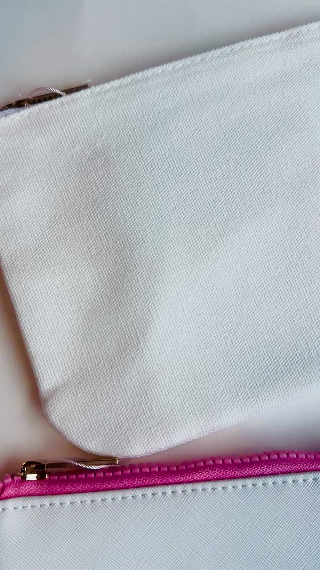 Canvas Flat Zip | Bulk Wholesale Name Drop