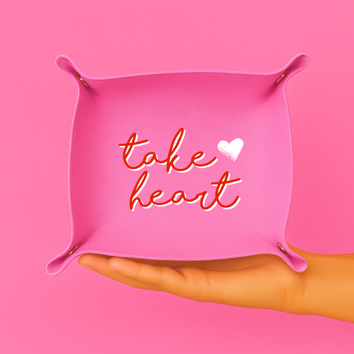 Take Heart Trinket Tray & Jewelry Dish | Christian Faith gift - Aspen Lane 