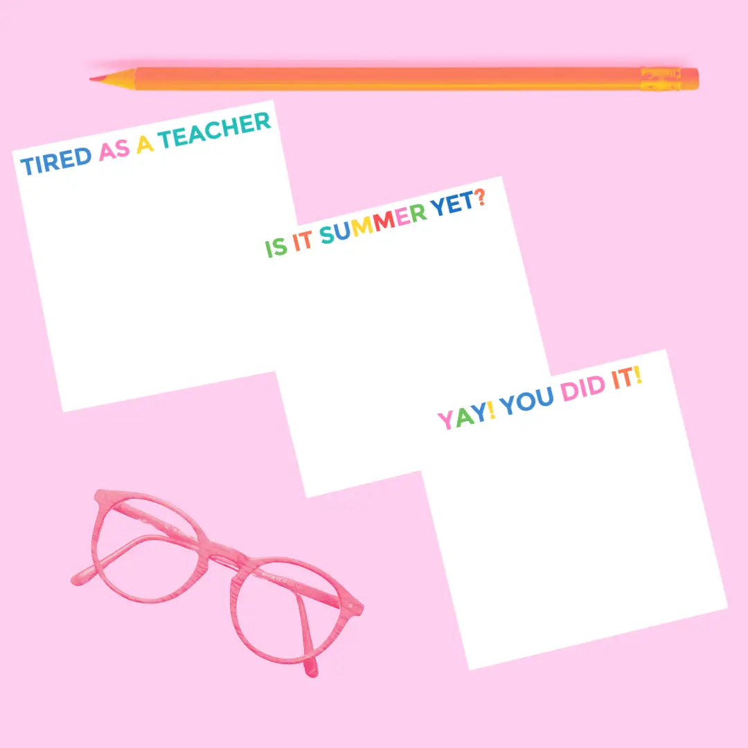 Teacher Sticky Note Set | Teacher Appreciation Gift