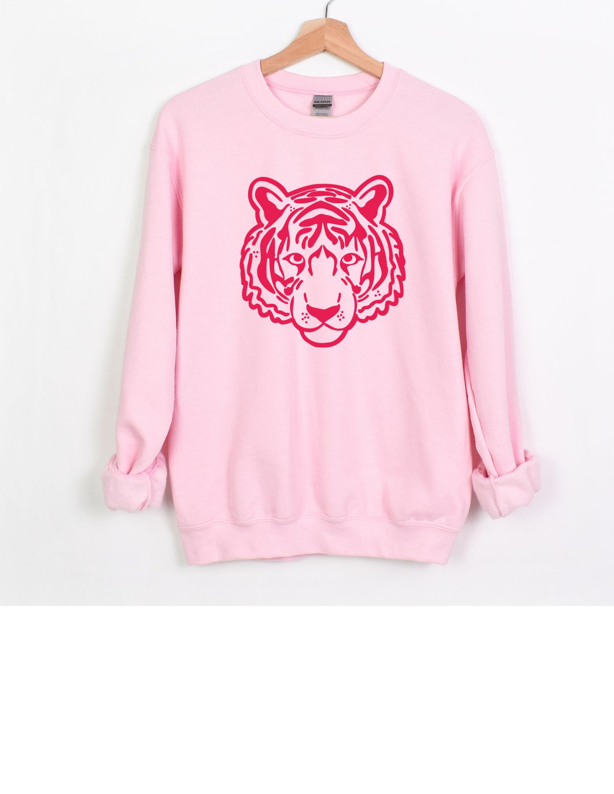 Pink Tiger Sweatshirt | Adult - Aspen Lane 