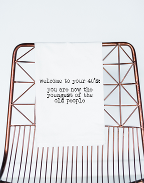 Welcome to 40s Gift Towel