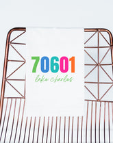 Zip Code (Your City or State) Custom Towel | Bulk Wholesale Name Drop