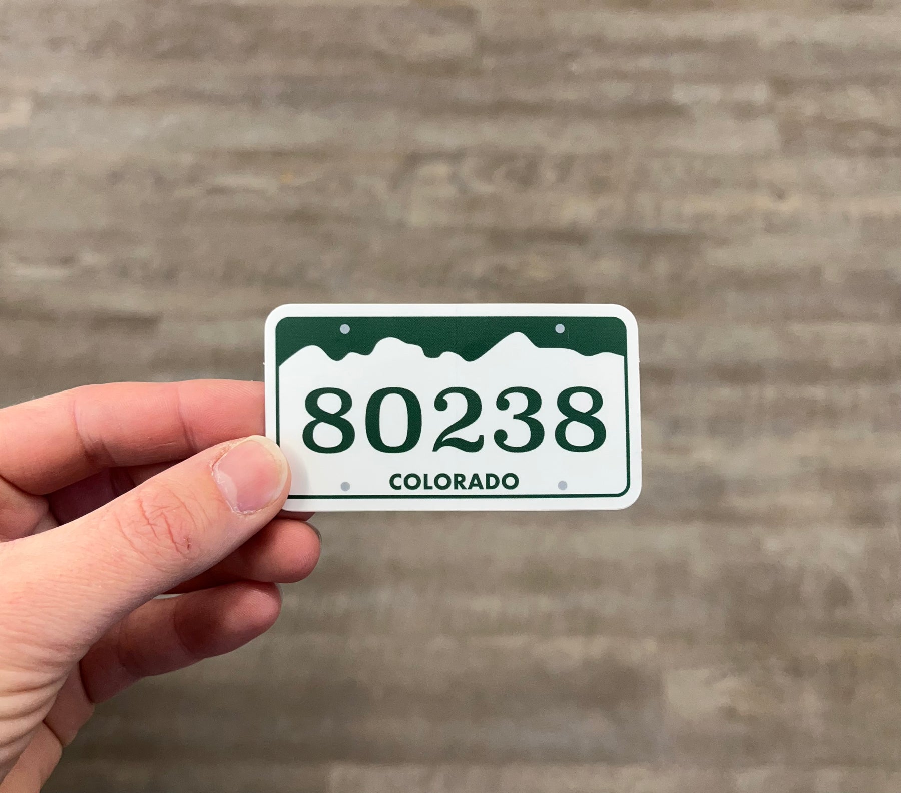 80238 Colorado License Plate Sticker