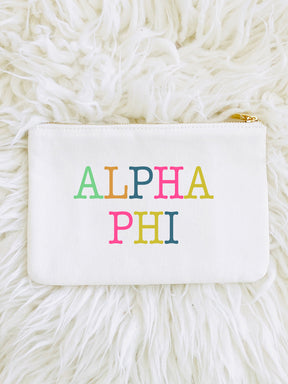 Sorority Color Block Pouch Bag - Aspen Lane 