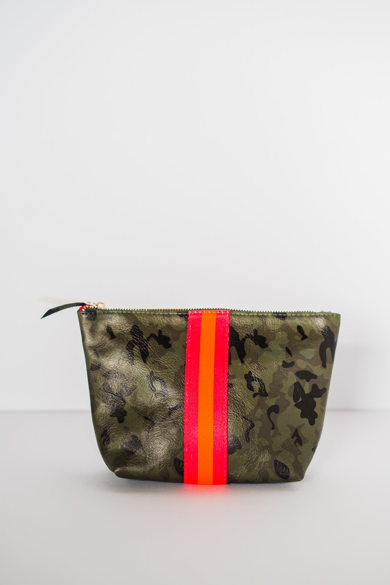 Vegan Stripe Bag | Camo w/ Bright Stripe