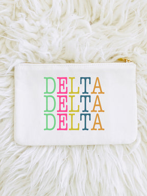 Sorority Color Block Pouch Bag - Aspen Lane 