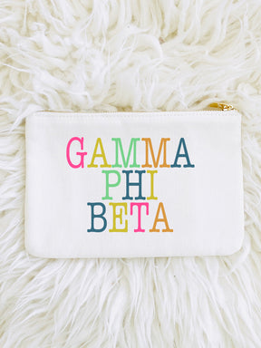 Sorority Color Block Pouch Bag - Aspen Lane 