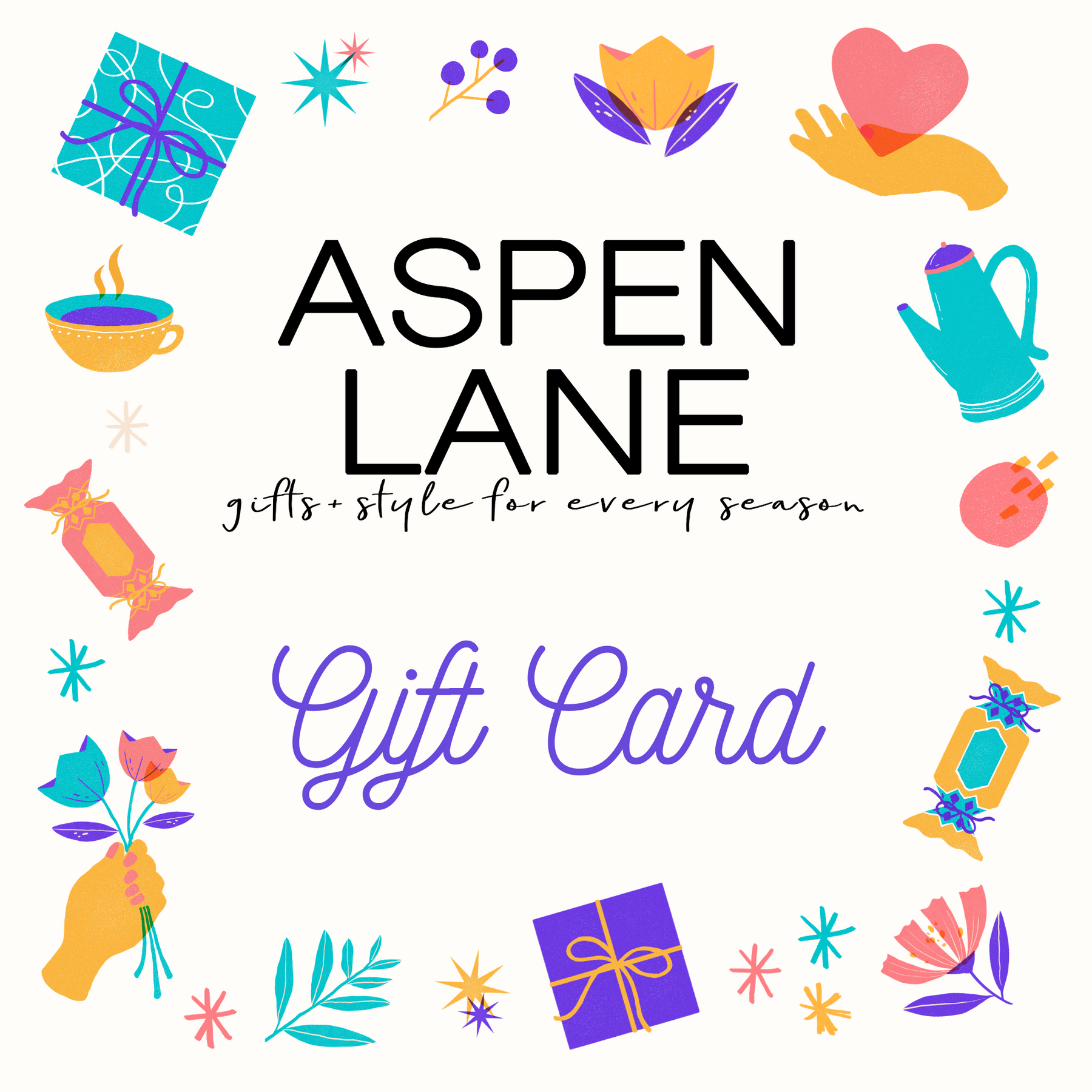 Aspen Lane Gift Card : Choose amount - Aspen Lane 