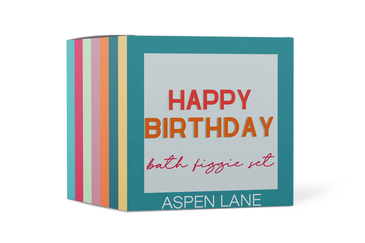 Happy Birthday Bath Fizzie Set - Aspen Lane 