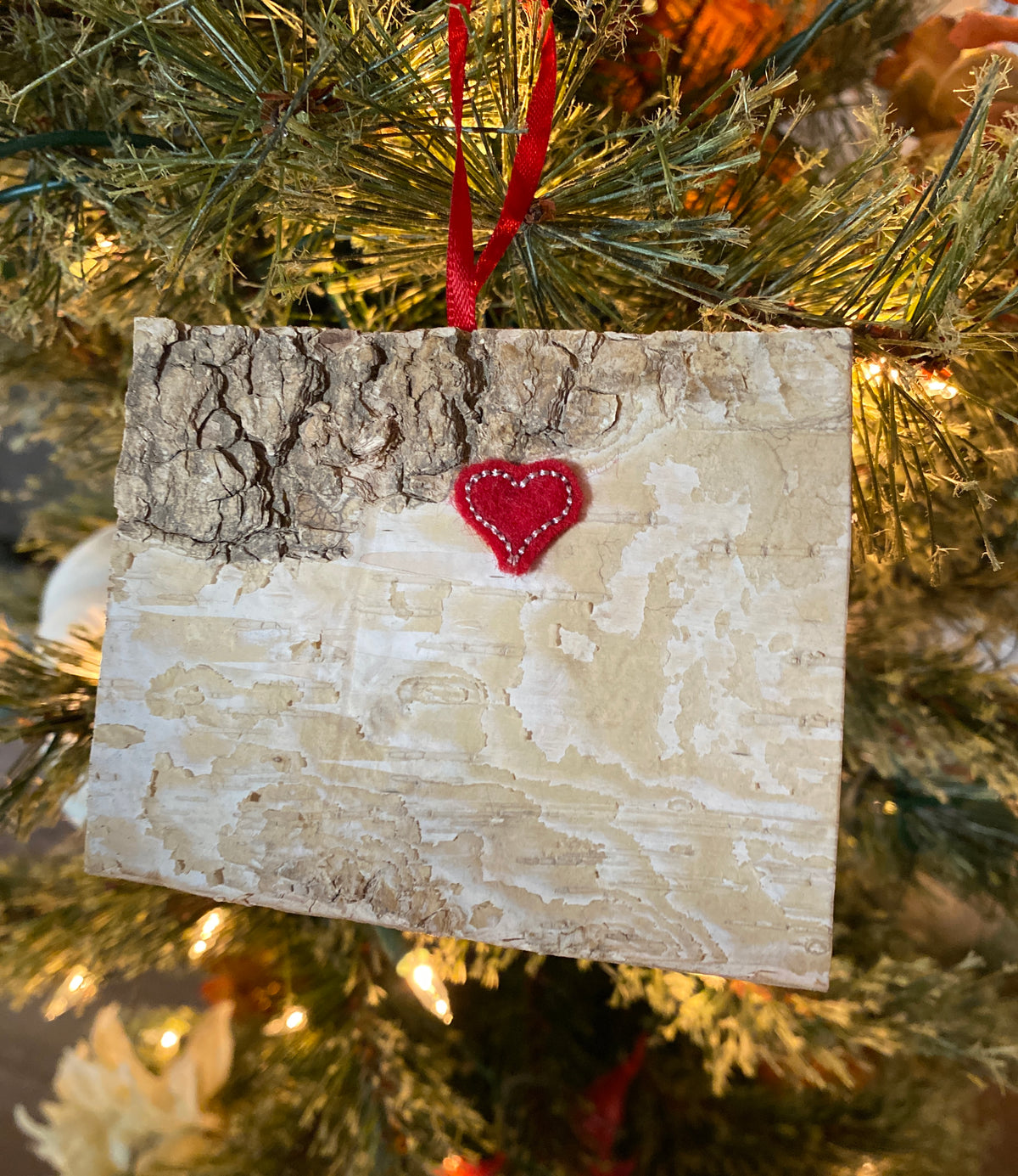 Colorado Birch Bark Handmade Holiday Ornament - Aspen Lane 