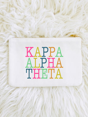Sorority Color Block Pouch Bag - Aspen Lane 