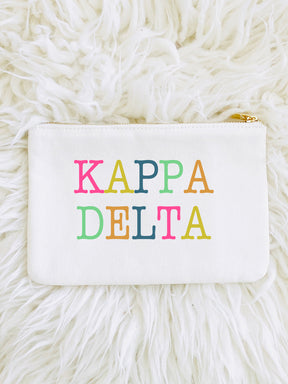 Sorority Color Block Pouch Bag - Aspen Lane 