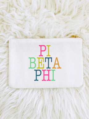 Sorority Color Block Pouch Bag - Aspen Lane 
