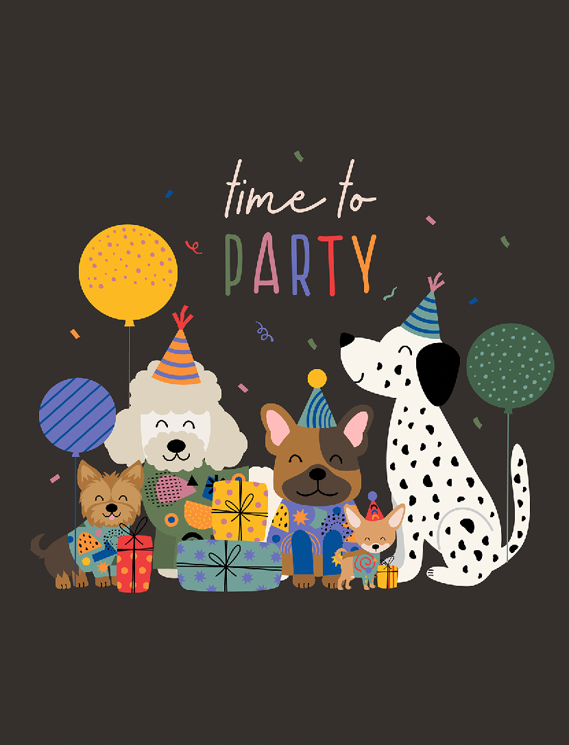 Time to Party Birthday Card