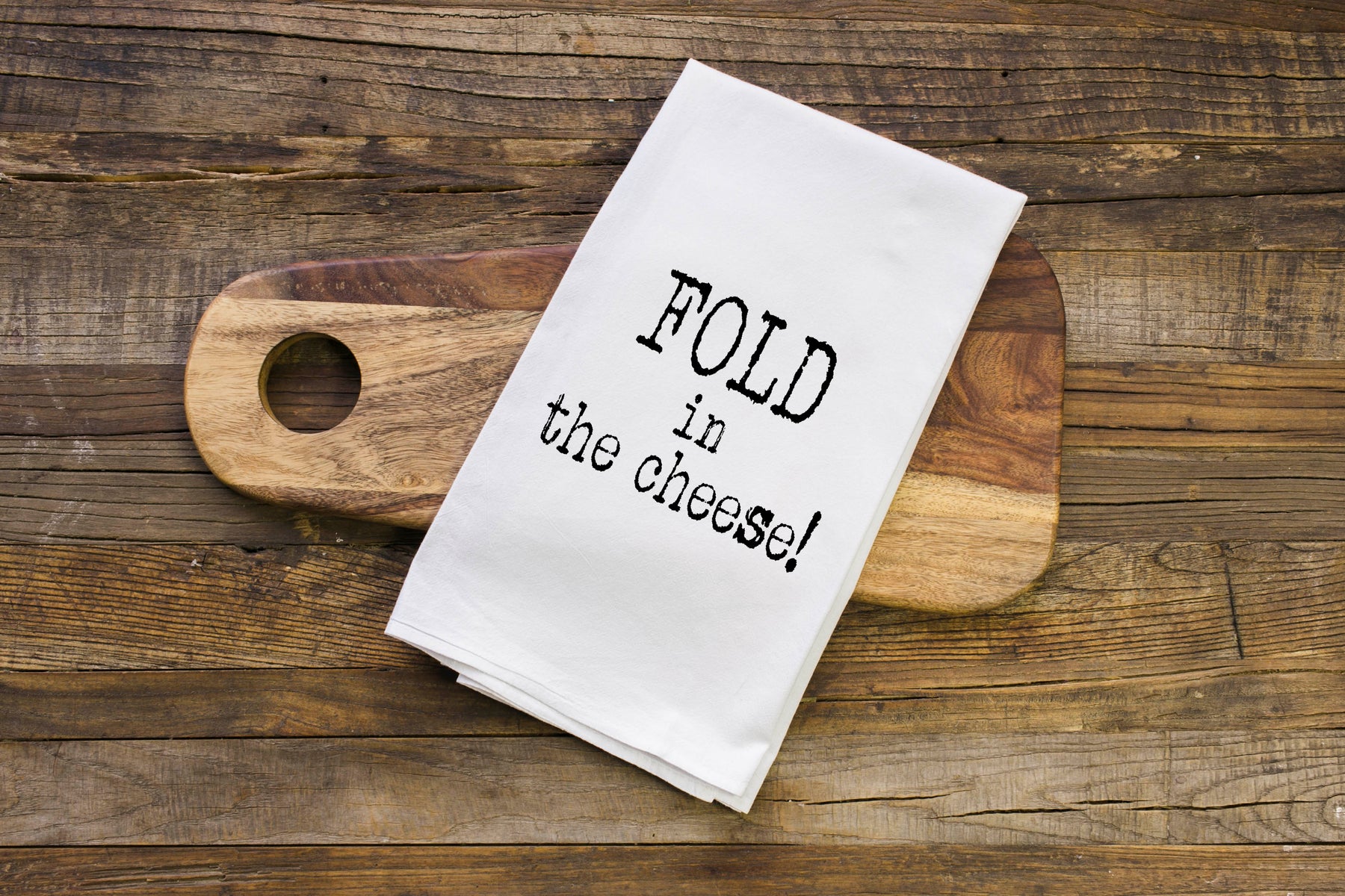 Fold in the Cheese Schitts Creek Flour Sack Towel - Aspen Lane 
