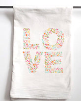 LOVE Flower Flour Sack Towel - Aspen Lane 